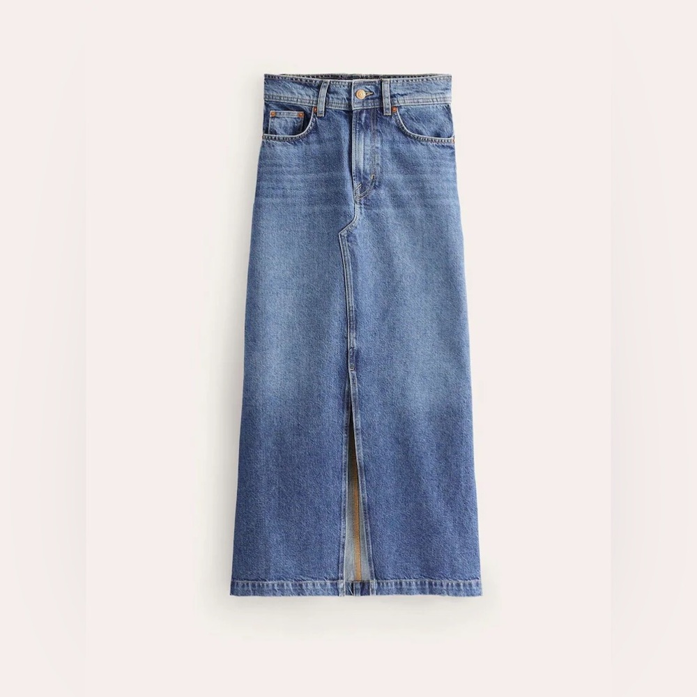 Boden | 5-Pocket Denim Maxi Skirt